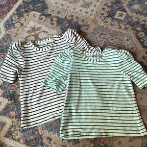 Set of 2 ENGLISH FACTORY puff sleeve tops. EUC.